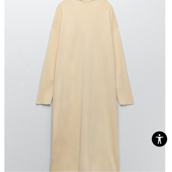 Zara Beige Knit Sweater Duster Dress - Picture 5 of 8